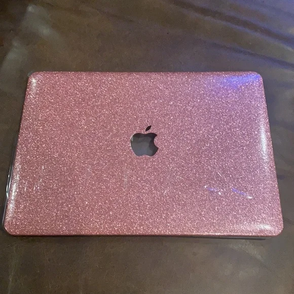 MacBook rose gold Pink Glitter case 13/10 EUC - Picture 2 of 6